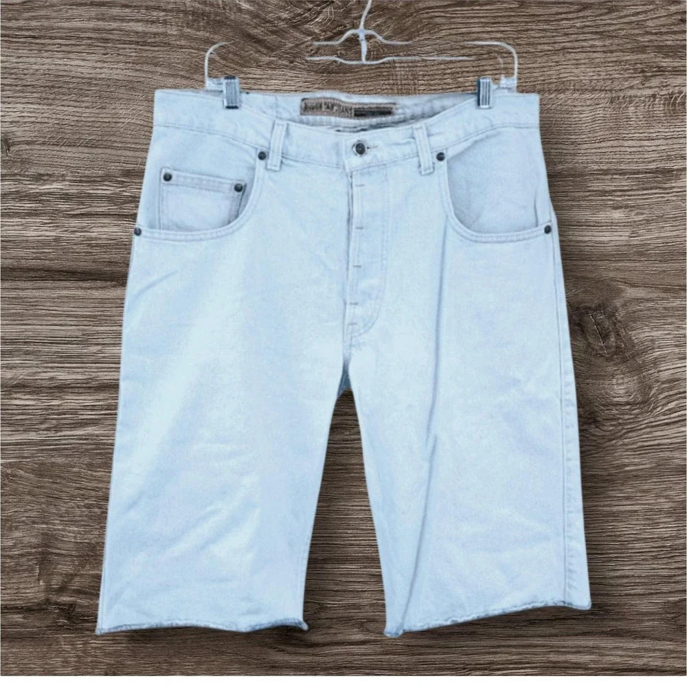 Vintage‎ 90's Levi's Silvertab Button Fly Size 36 Denim Jean Shorts